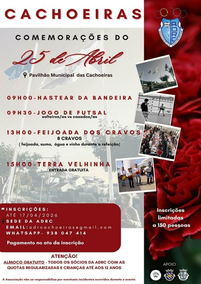 25 de Abril nas Cachoeiras
