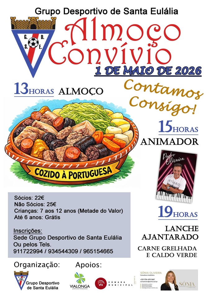 Almoço Convívio do 1° de Maio