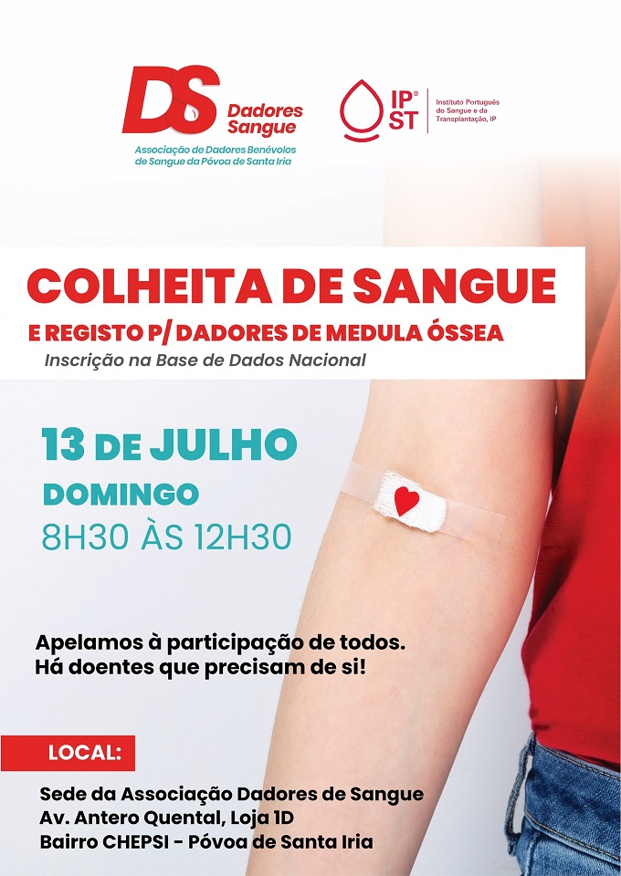 Colheita de Sangue e Registo para Dadores de Medula Óssea - 202507