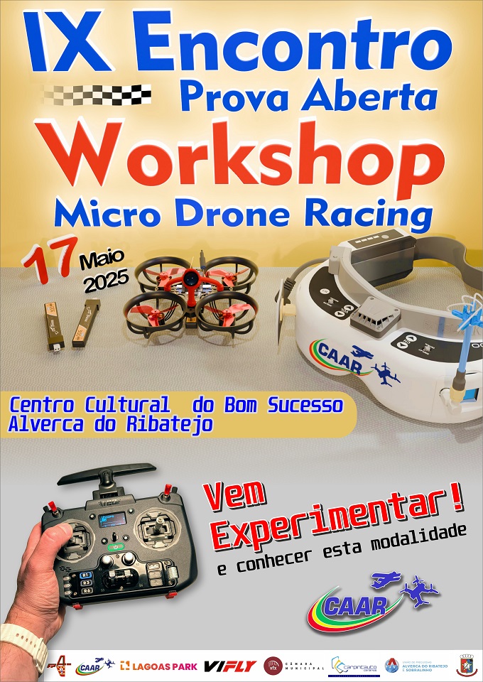 IX Encontro - Prova aberta na classe F9 Micro Drone Racing 1S