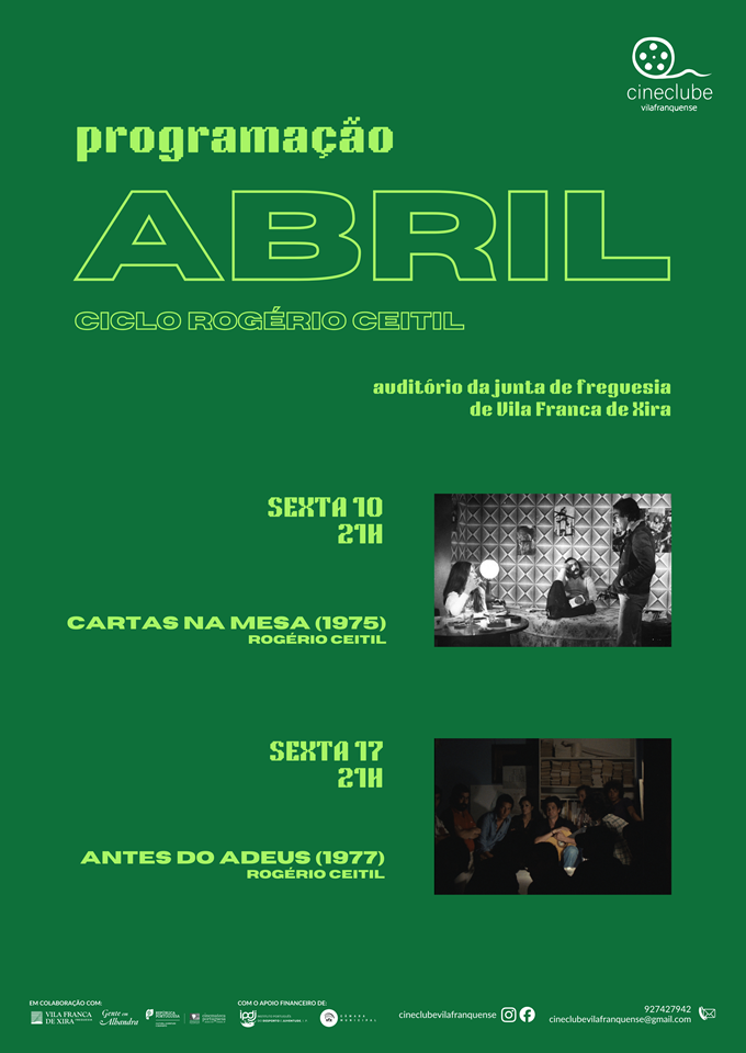 Programação de Abril - Cineclube Vilafranquense