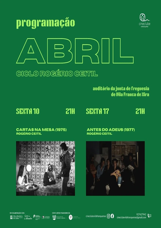 Programação de Abril - Cineclube Vilafranquense