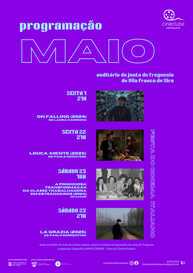 Programação de Maio - Cineclube Vilafranquense