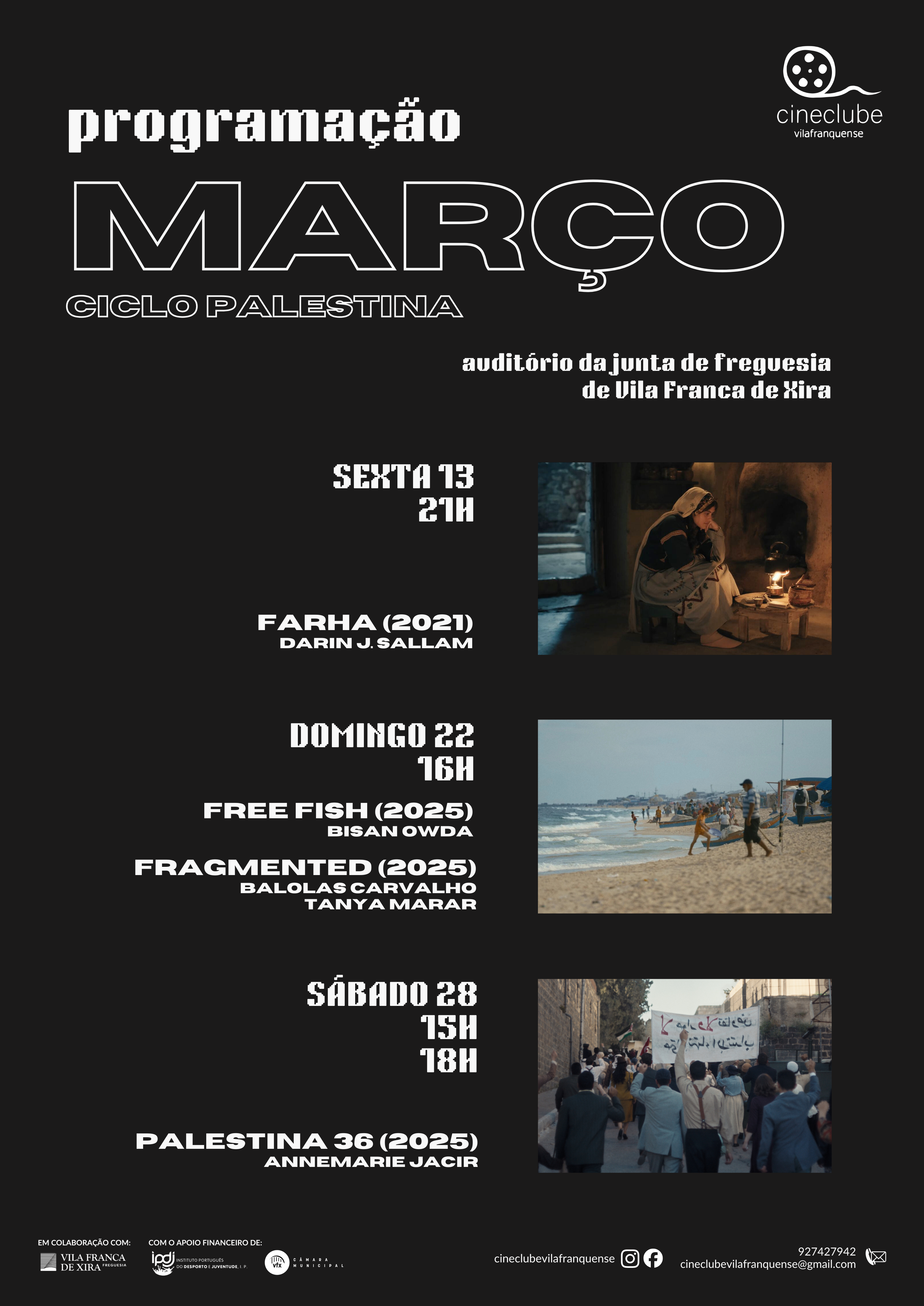 Programação de Março - Cineclube Vilafranquense